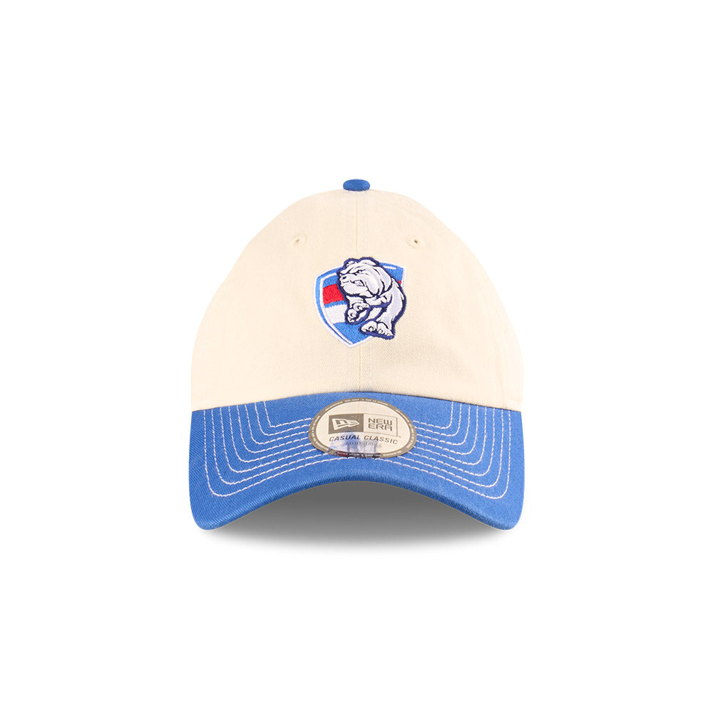 Western Bulldogs Hat - 2025 AFL 2Tone Chrome Contrast Casual Classic Strapback Cap - New Era